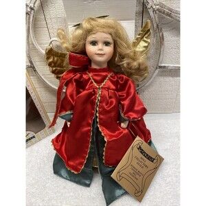Vintage Seymour Mann Tree Topper Porcelain Angel Connoisseur Collection 1996